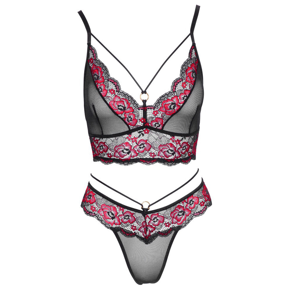 Cottelli Matching Lace Bra And String-2
