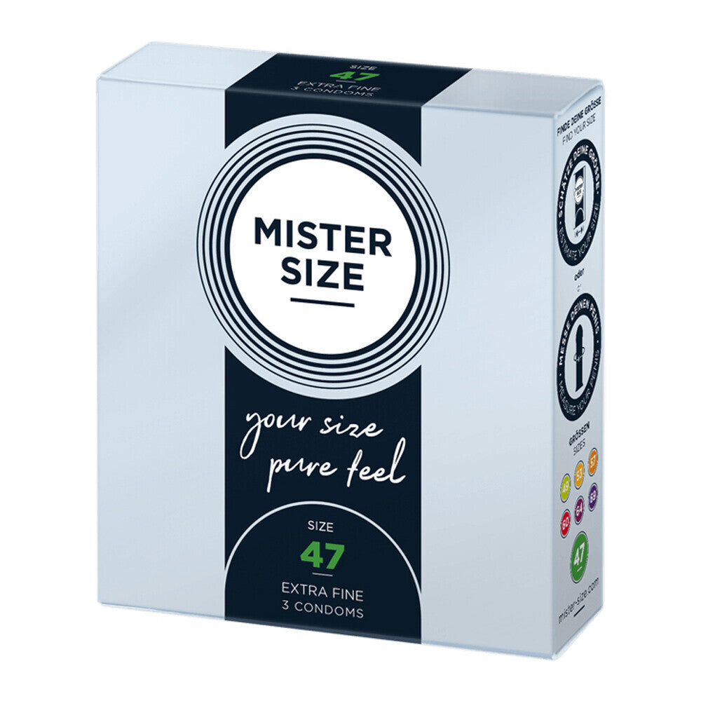 Mister Size 47mm Your Size Pure Feel Condoms 3 Pack-0