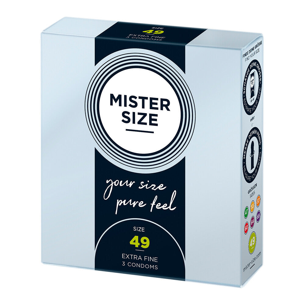 Mister Size 49mm Your Size Pure Feel Condoms 3 Pack-0