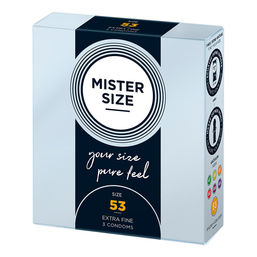 Mister Size 53mm Your Size Pure Feel Condoms 3 Pack-0