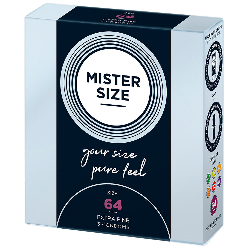 Mister Size 64mm Your Size Pure Feel Condoms 3 Pack-0