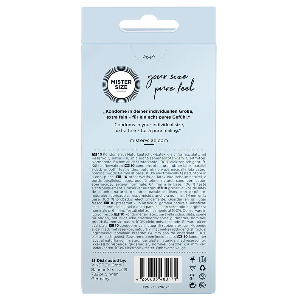 Mister Size 64mm Your Size Pure Feel Condoms 10 Pack-1