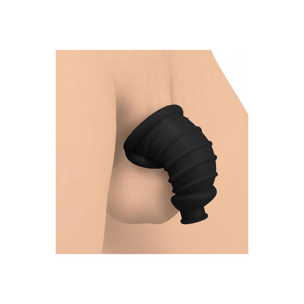 Master Series Dark Chamber Silicone Chastitys Cage-1