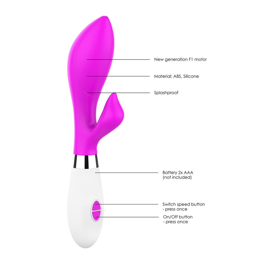 Luminous Achelois Ultra Soft Clit Stim Vibe Fuchsia-1