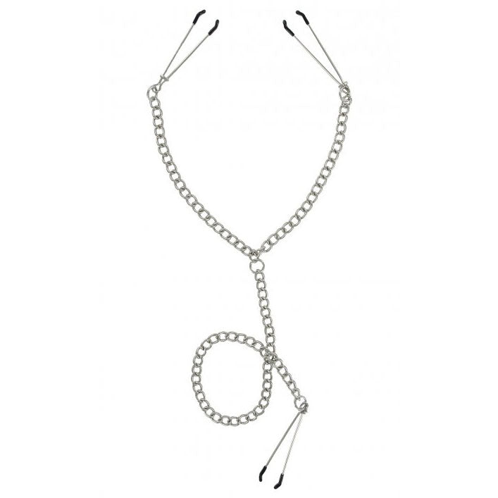 Master Series Nipple To Clit Tweezer Clamp Set-0