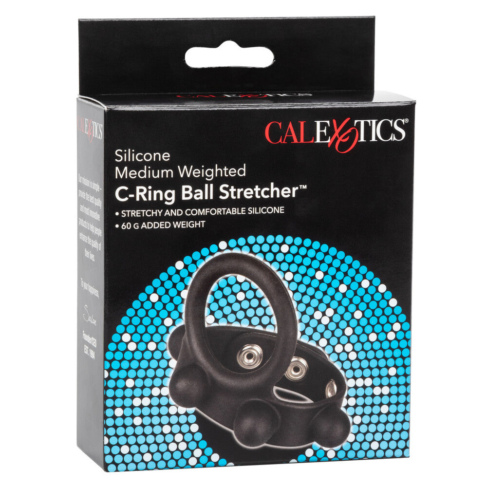 Medium Weighted Penis Ring and Ball Stretcher-2