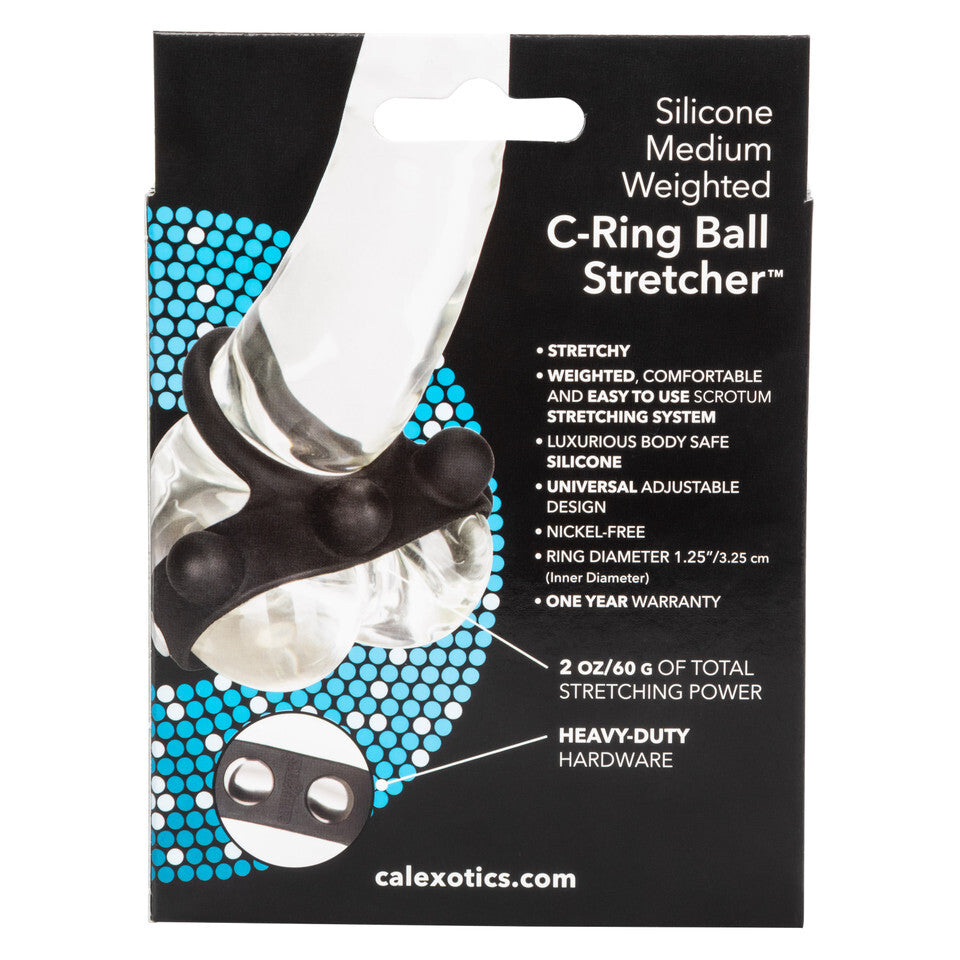 Medium Weighted Penis Ring and Ball Stretcher-3