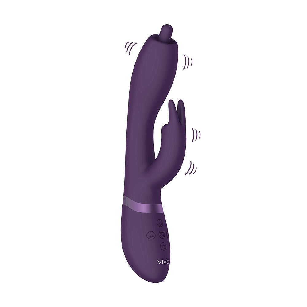 Vive Nilo Purple Pinpoint Rotating G Spot Rabbit-2