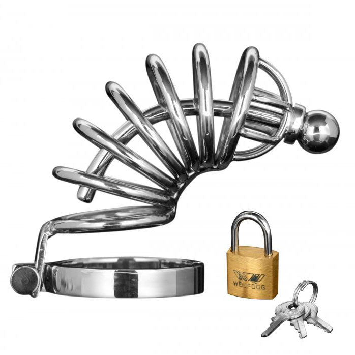 Master Series Asylum 6 Ring Locking Chastity Cage-0