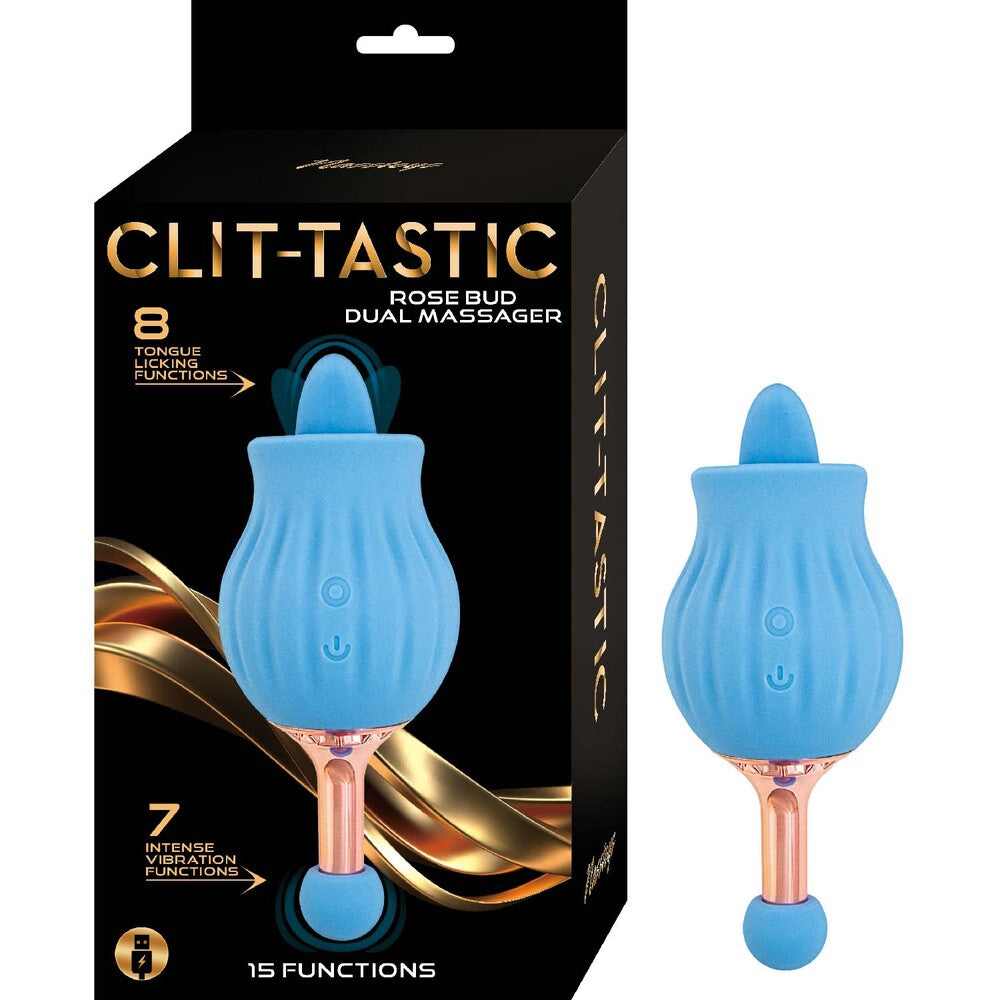 ClitTastic Rose Bud Dual Massager Rechargeable-3