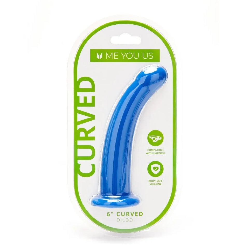 Me You Us 6 Inch Curved Silicone Dildo-2