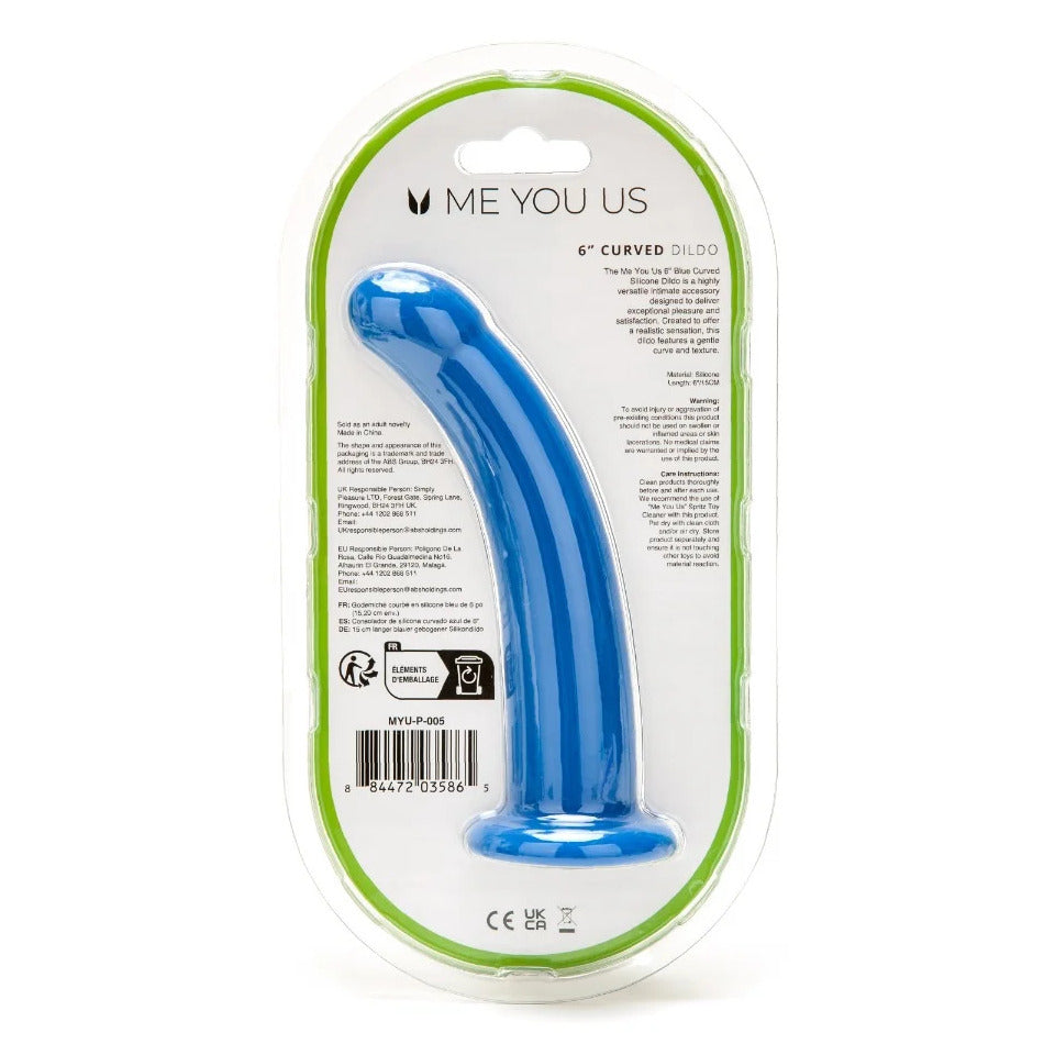 Me You Us 6 Inch Curved Silicone Dildo-3