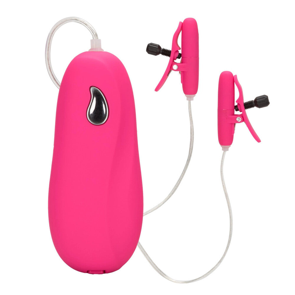 Heated Vibrating Nipple Teasers Pink-0