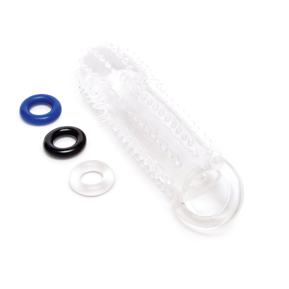 Size Up Clear Textured 1.5 Inch Extender-1