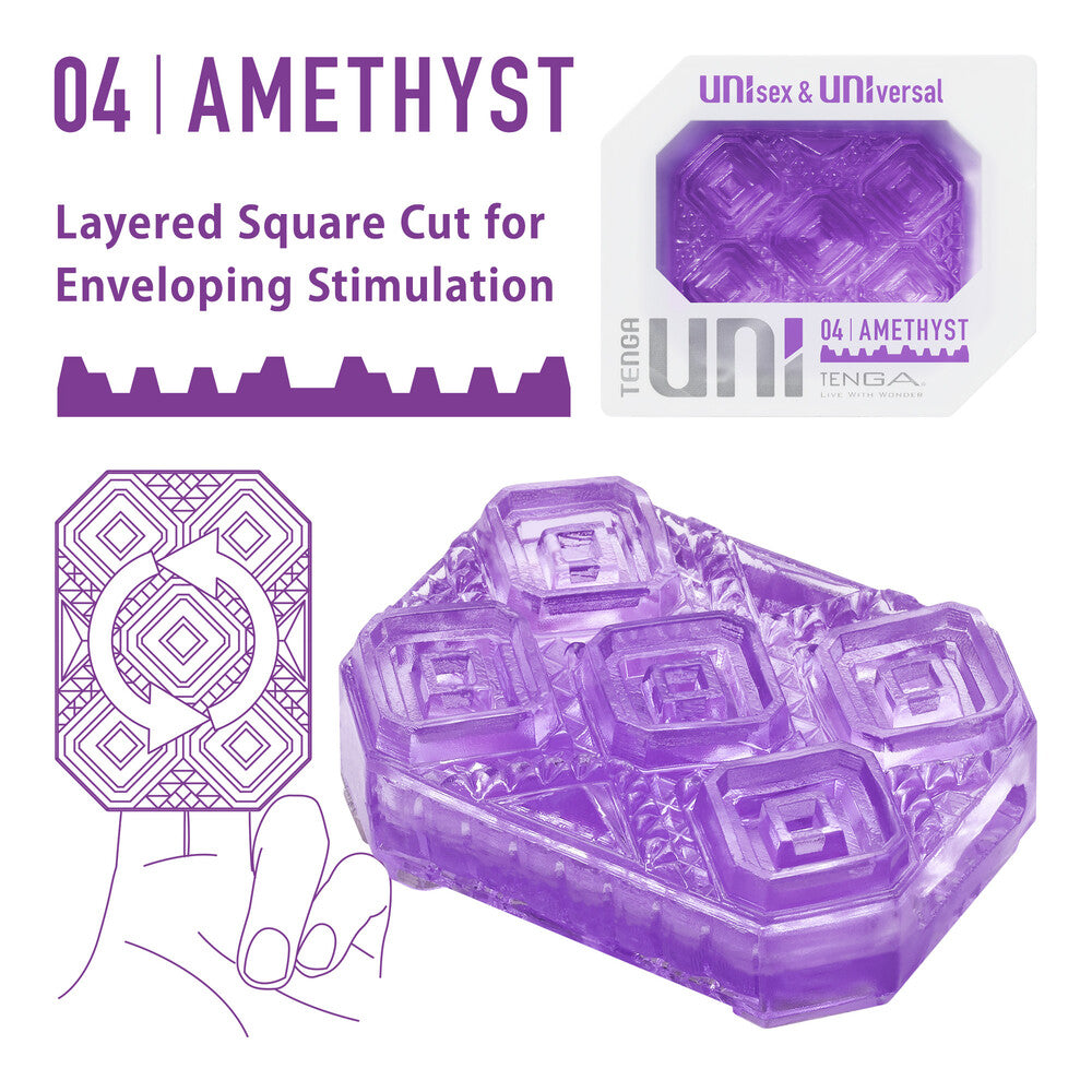 Tenga UNI Amethyst Sleeve Masturbator-0