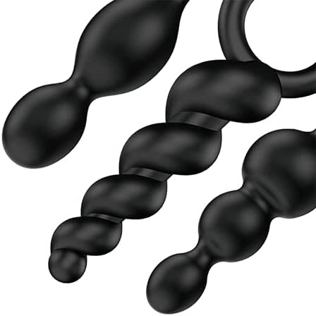 Satisfyer Booty Call Set Of 3 Black Anal Plugs-1