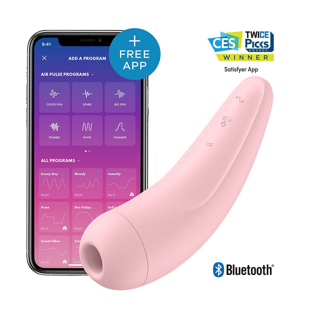 Satisfyer App Enabled Curvy 2 Plus Clitoral Massager Pink-3