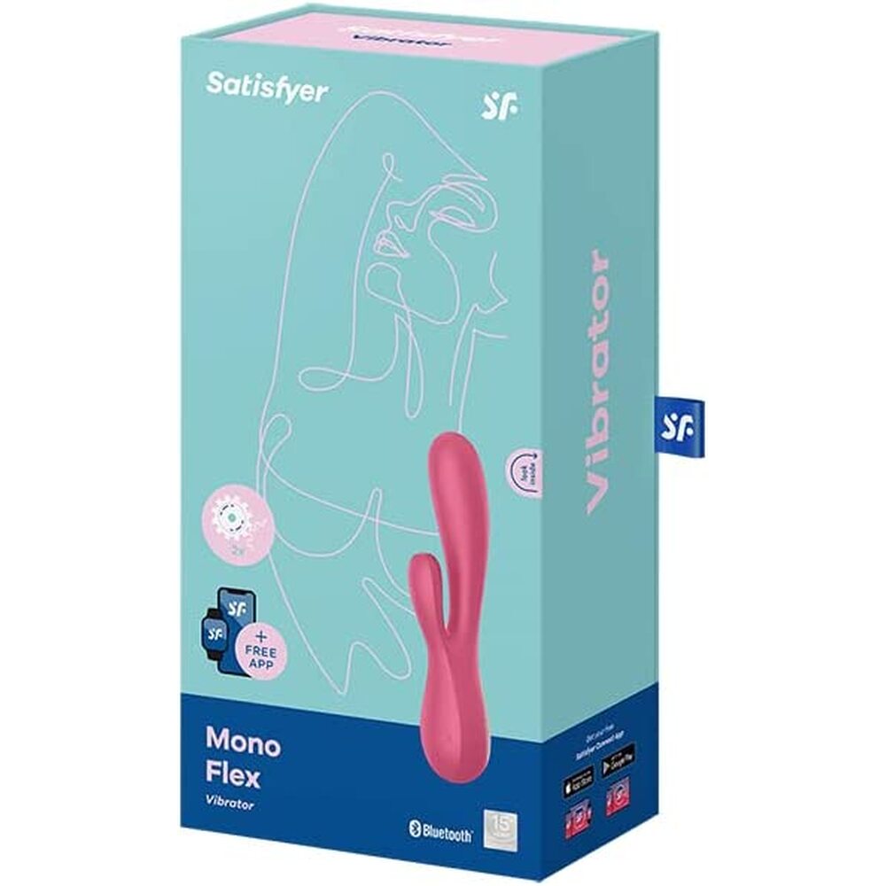 Satisfyer App Enabled Mono Flex Rabbit Vibrator Red-3