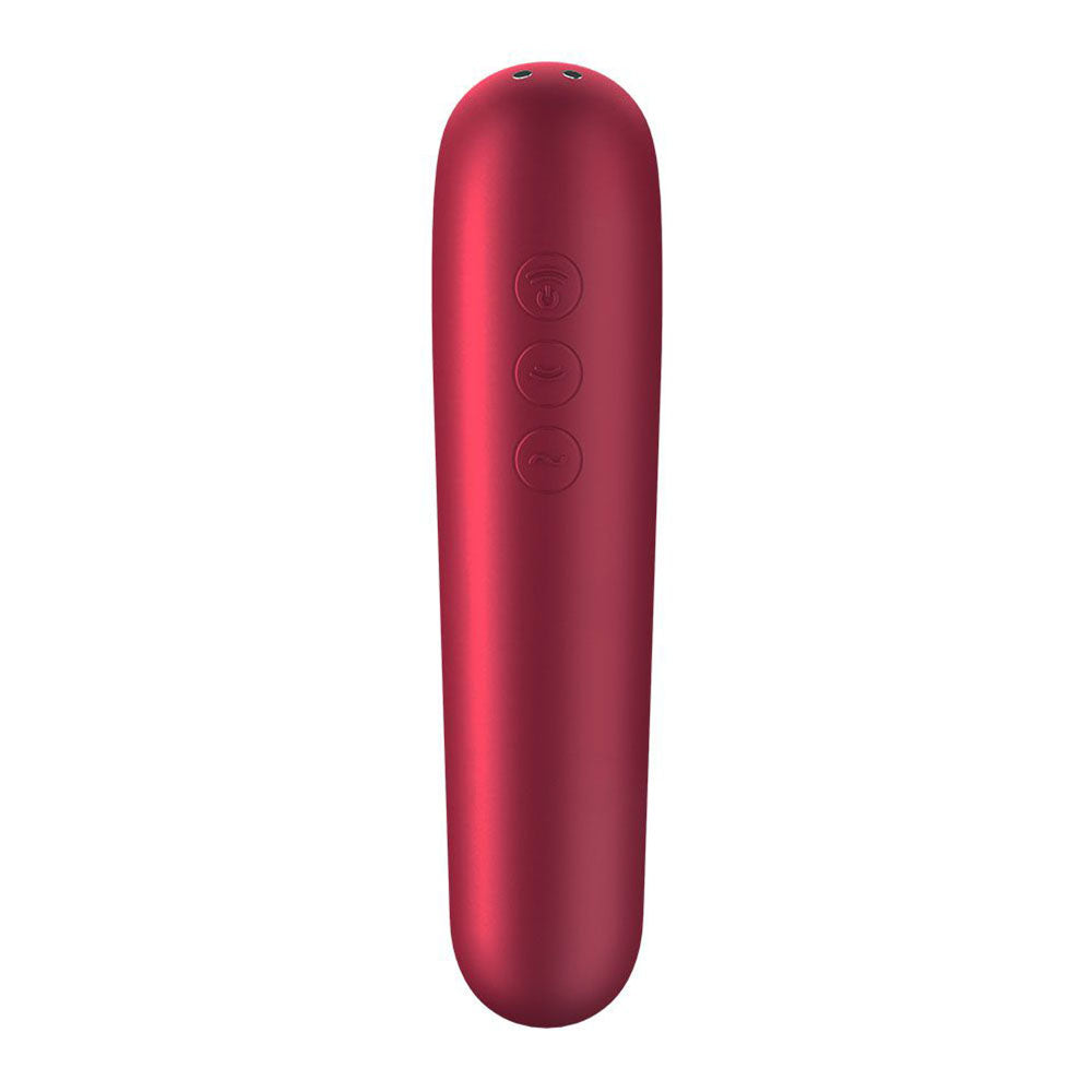 Satisfyer App Enabled Dual Love Clitoral Massager Red-3