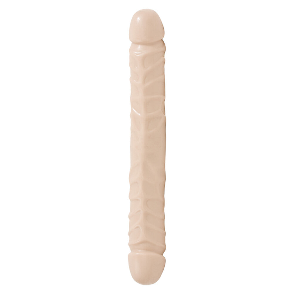 Jr Veined Double Header 12 Inch Bender Dong Flesh Pink-0