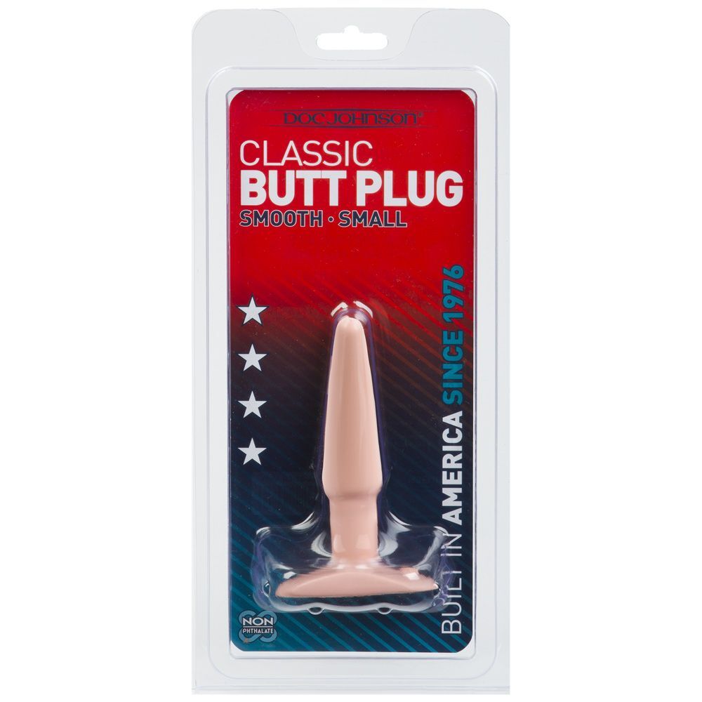 Classic Smooth Butt Plug Small Flesh Pink-2