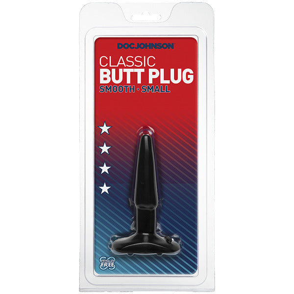 Classic Smooth Butt Plug Small Black-1