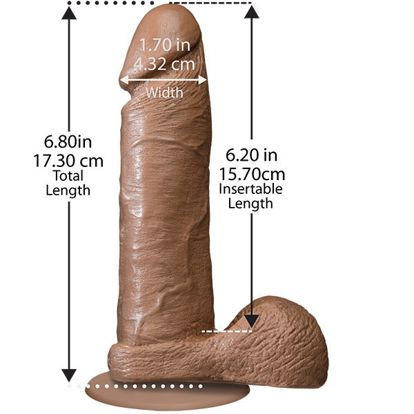 The Realistic Cock 6 Inch Dildo Flesh Brown-1