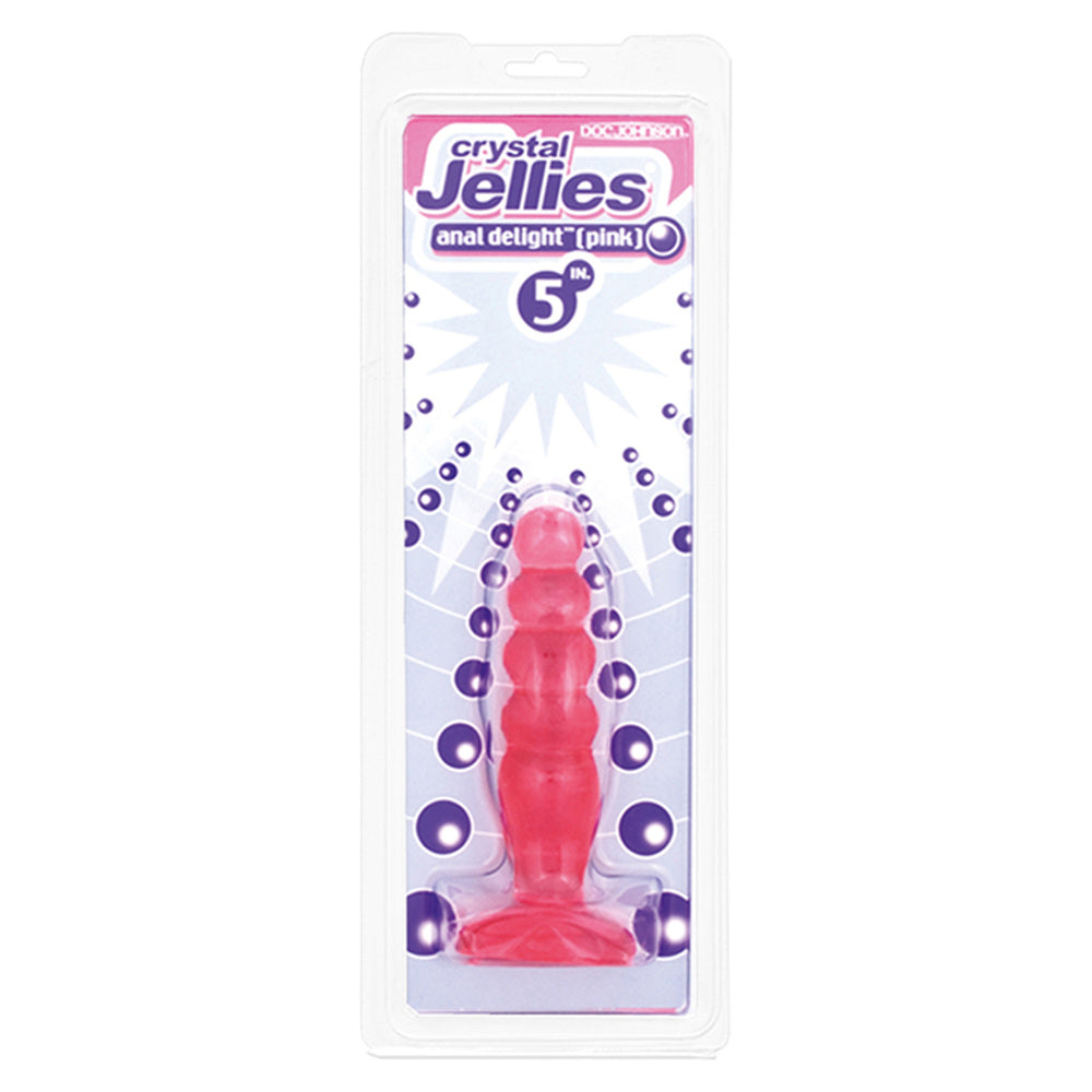 Crystal Jellies Anal Delight Butt Plug Pink-1