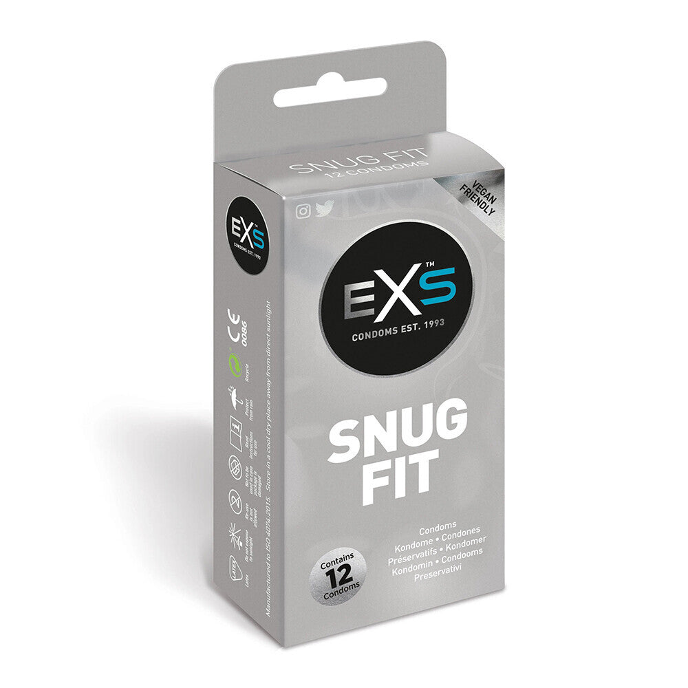 EXS Snug Closer Fitting Condoms 12 Pack-0