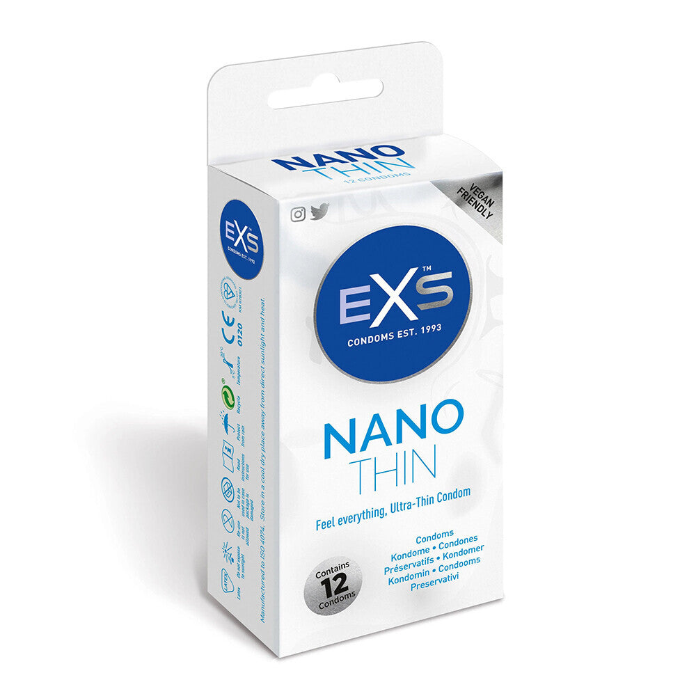 EXS Nano Thin Condoms 12 Pack-0