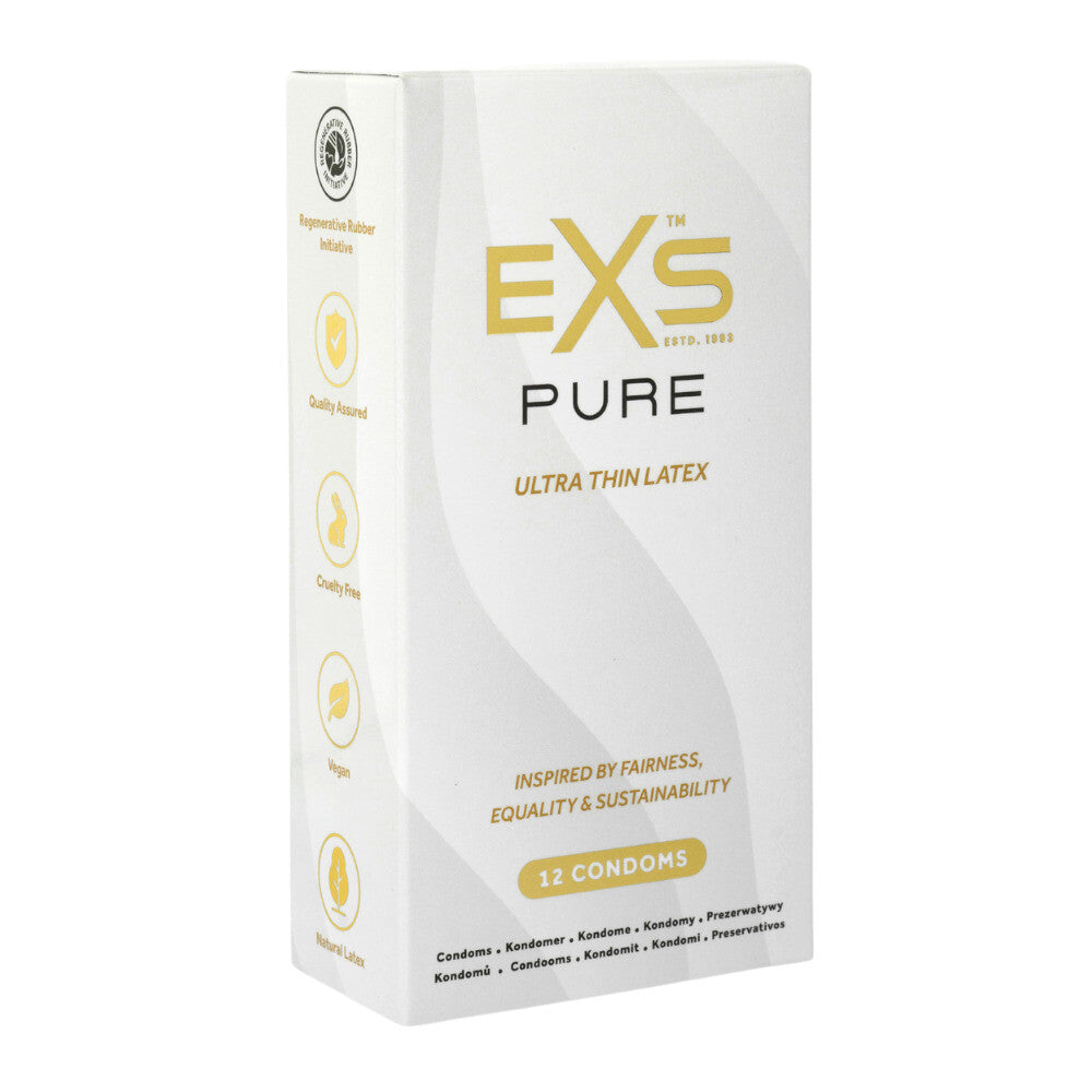 EXS Pur Ultra Thin Latex Condoms 12 Pack-0