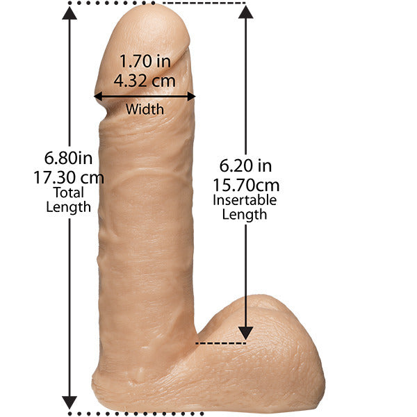 VacULock 7 Inch Realistic Cock With Ultra Harness-2