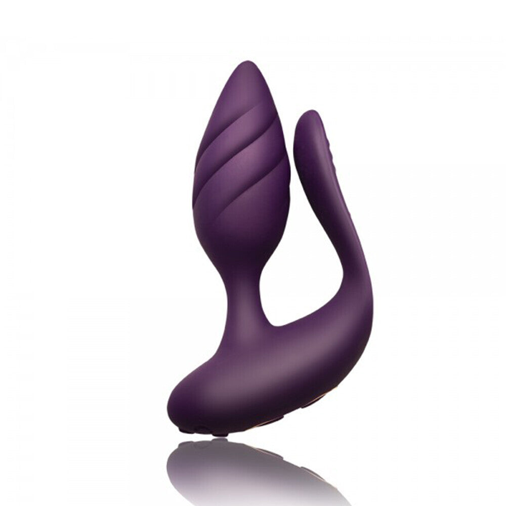 Rocks Off Cocktail Remote Control Couples Vibe Purple-0