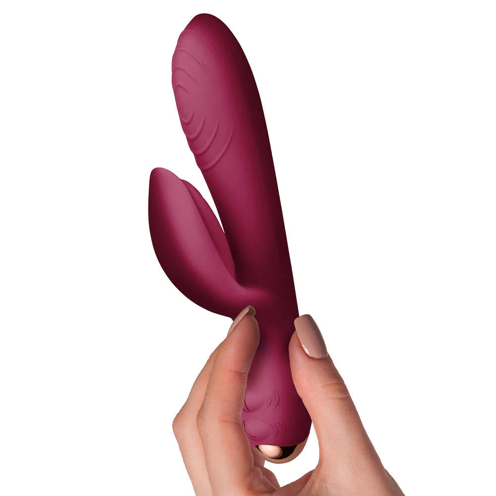 Rocks Off Everygirl Burgundy Rechargeable Rabbit Vibrator-2