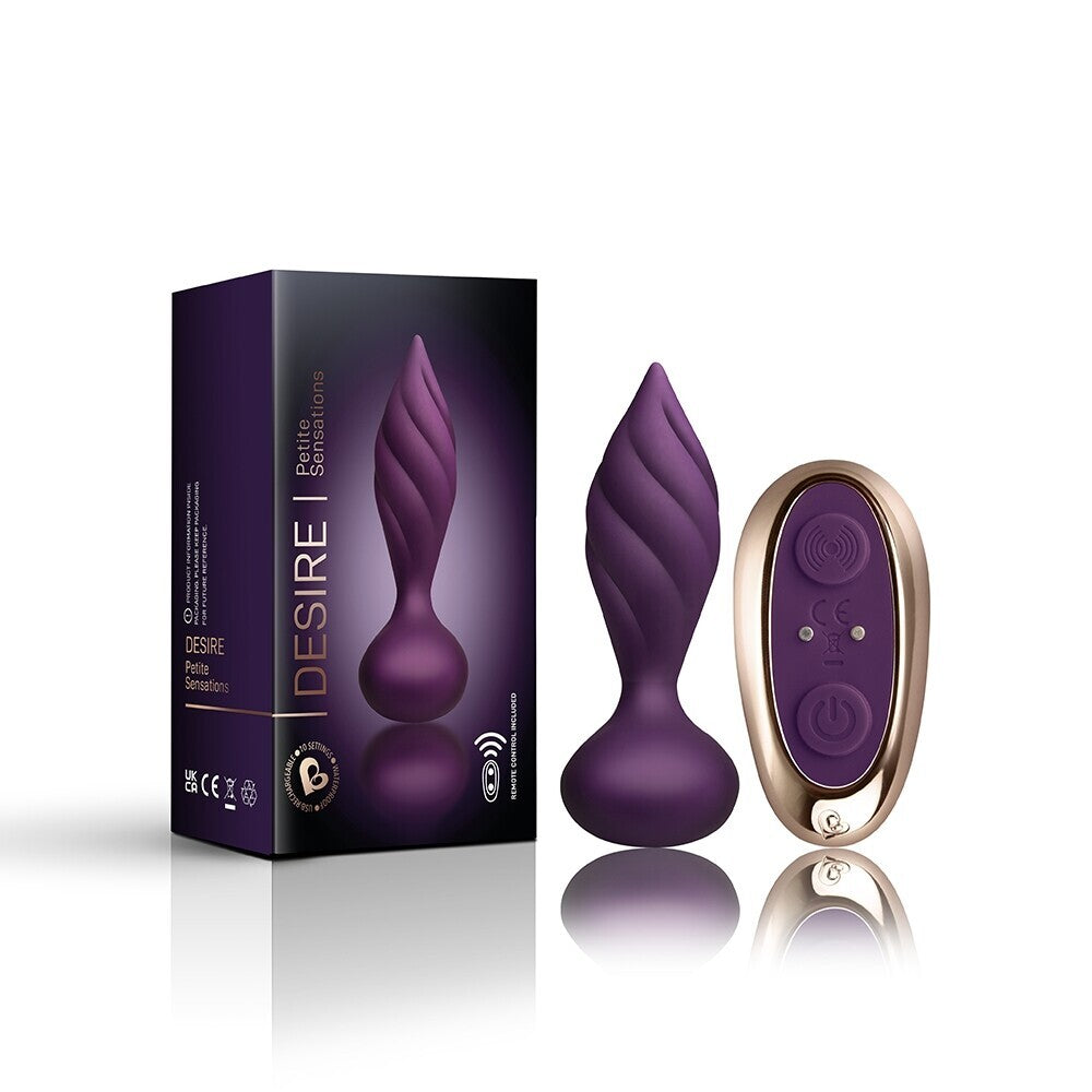 Rocks Off Petite Sensations Desire Butt Plug Purple-3