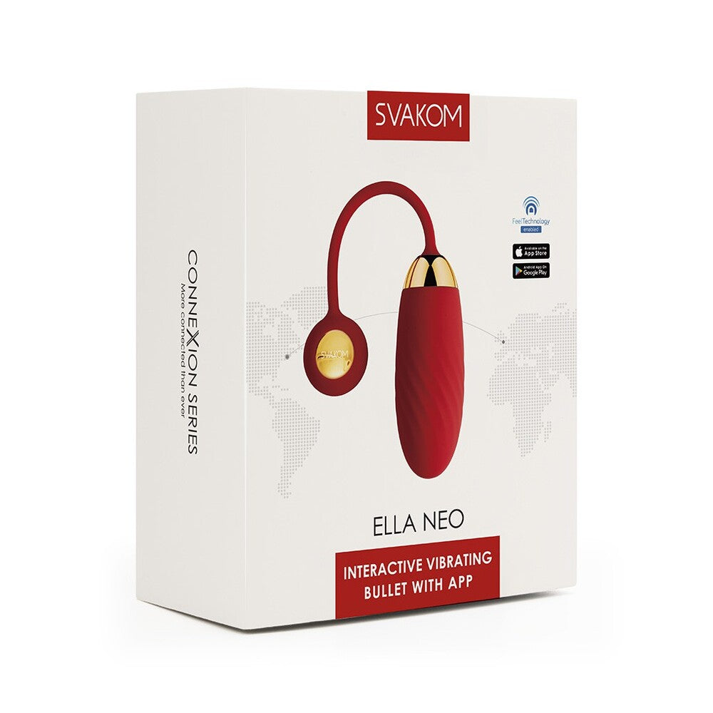 Svakom Ella Neo Red Interactive Vibrating Bullet-2