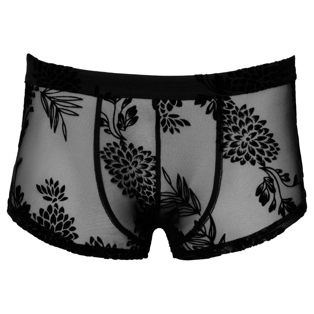 Noir Sheer Floral Lace Pants-2