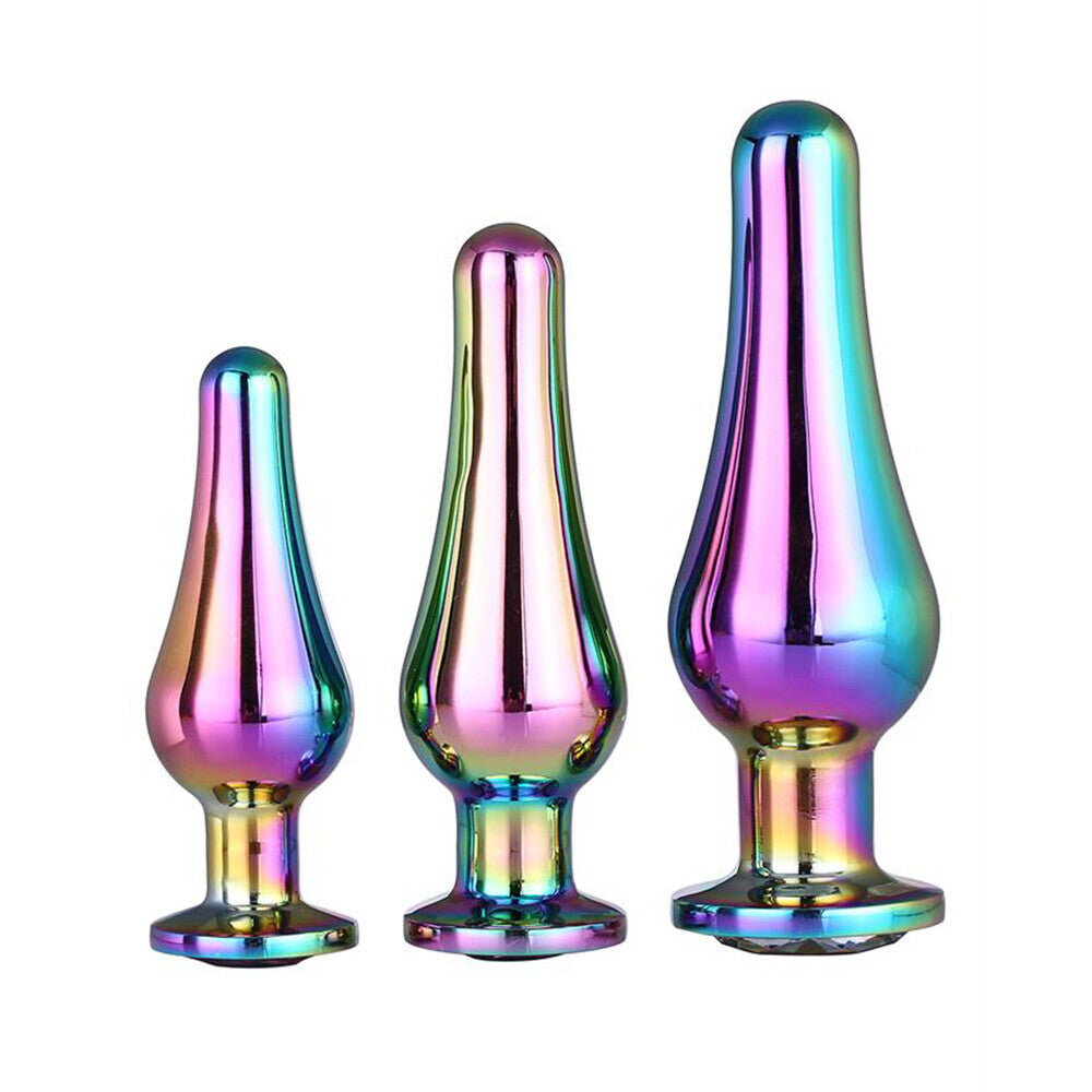 Gleaming Butt Plug Set Multicoloured-0