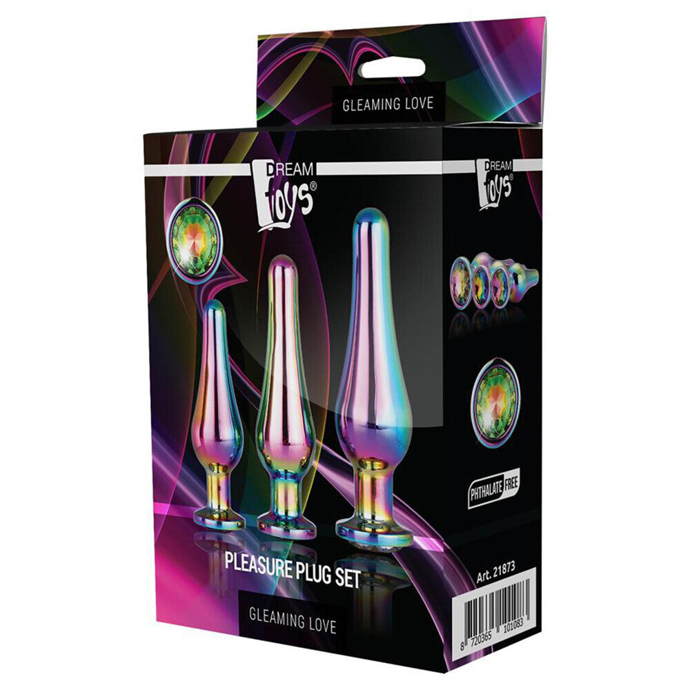 Gleaming Butt Plug Set Multicoloured-3