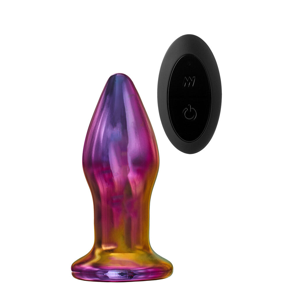 Glamour Glass Remote Control Butt Plug-0