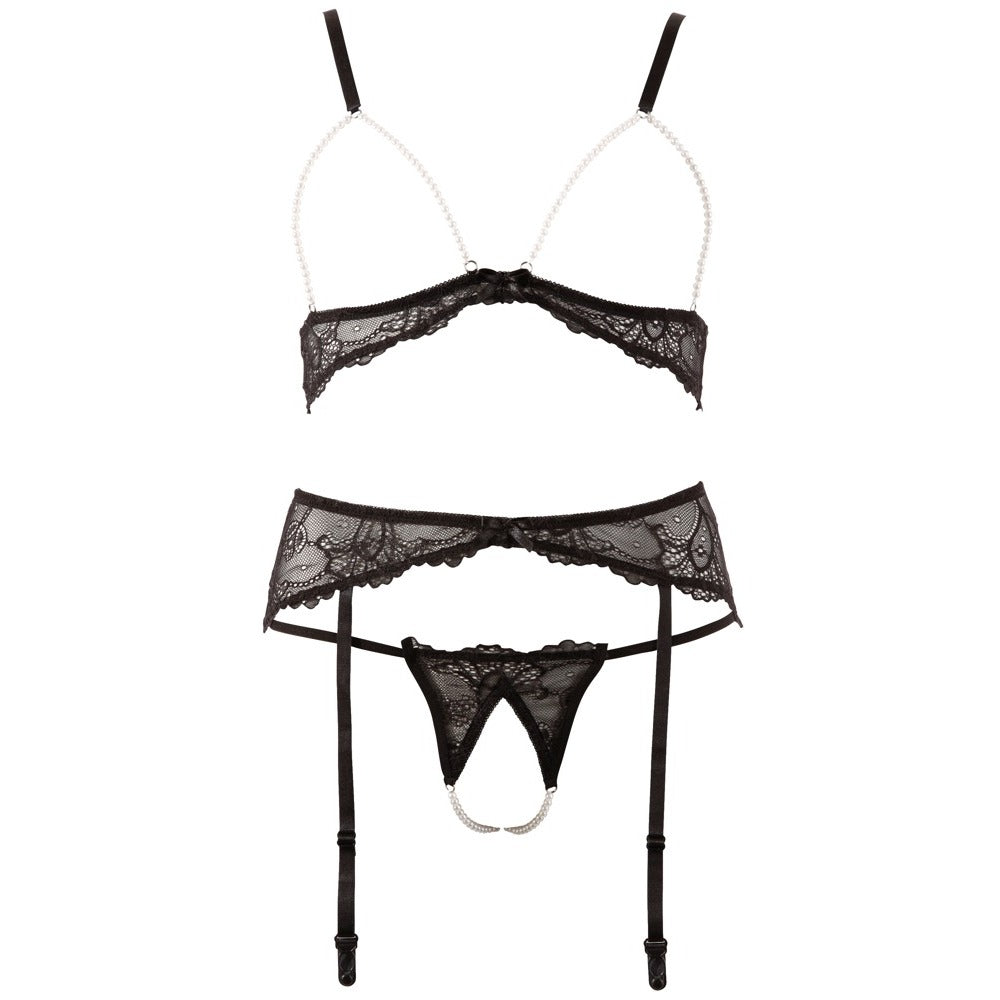 Abierta Fina Pearl Bra Suspender And String-2