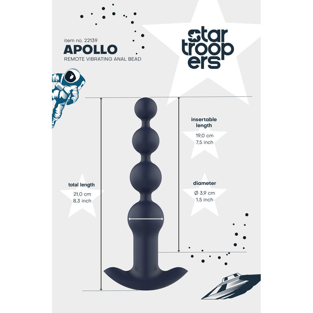 Startroopers Apollo Remote Vibrating Anal Beads-3