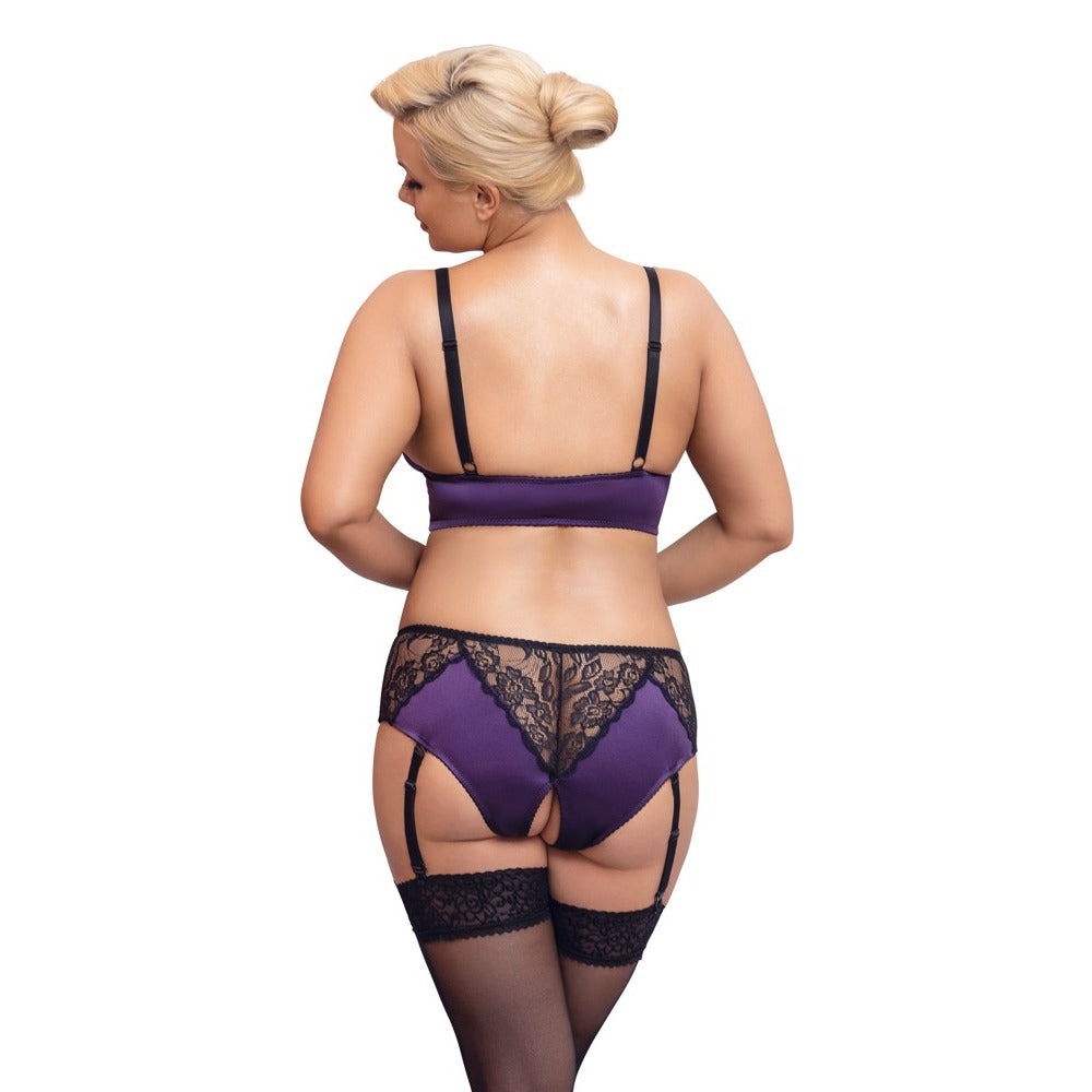 Cottelli Curves Bralette Suspender Set-2