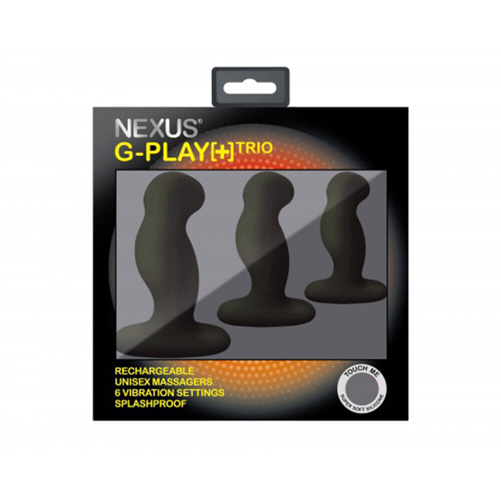 Nexus G Play Trio Vibrating Prostate Massagers Black-1