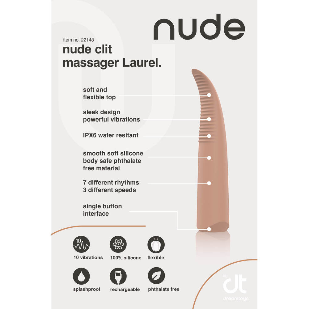 Nude Laurel Mini Travel Massager-2