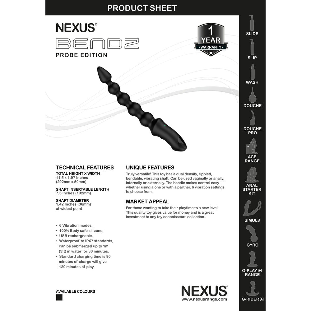 Nexus Bendz Vibrating Anal Probe-2