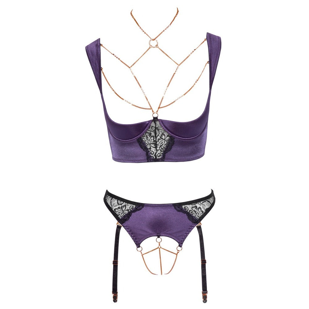 Abierta Fina Shelf Bra Set-2