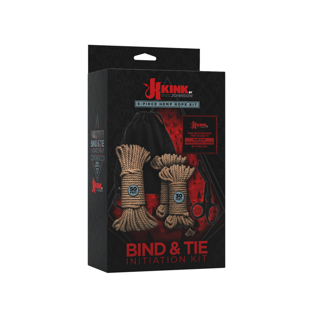 Kink Bind And Tie Initiation 5 Piece Hemp Rope Kit-1