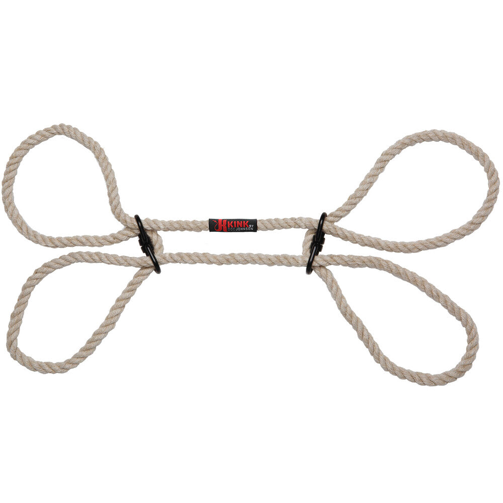 KINK Hogtied Bind and Tie 6mm Hemp Wrist or Ankle Cuffs-1