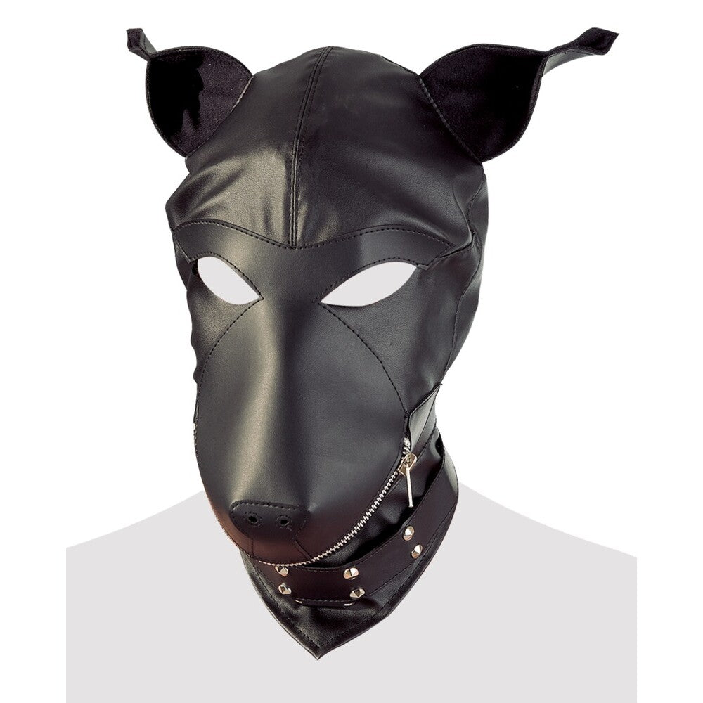 Imitation Leather Dog Mask-0